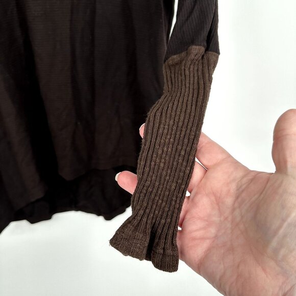 Michael Stars Brown Long Sleeve Shirt 0S - Picture 3 of 7